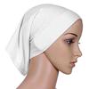 Headscarf Cap Delicate Adjustable Mercerized Cotton Solid Color Head Wrap for Daily Wear