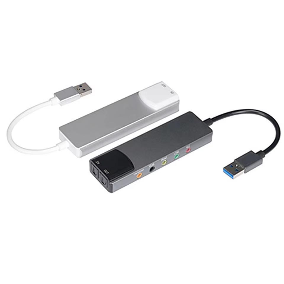 Externe USB-Soundkarte Glasfaser SPDIF-Soundkarte AC-3 DTS-Kopfhöreradapter 7.1 5.1-Kanal-Soundkarte Optischer Adapter für Notebook