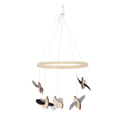 Wood Animal Windchimes Hand Made Hanging Windchime for Patio Garden Lawn Balcony Living Room Bedroom