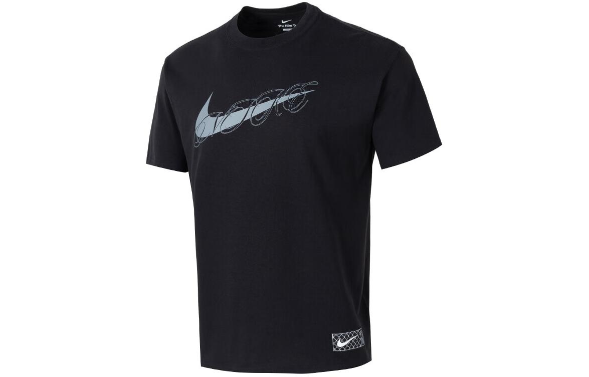 Nike Max90 T Shirts Men s Black Crew Neck Moderate Straight Fit FV8399-010 L