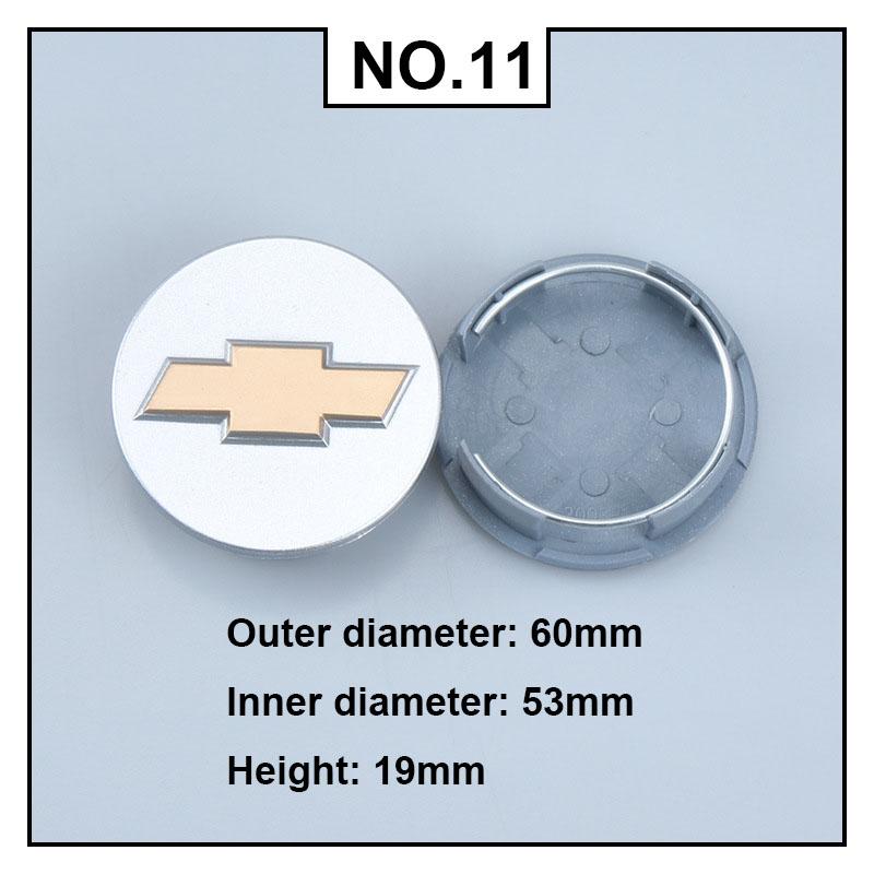 4PCS Car Wheel Center Covers Hub Caps Badge for Chevrolet Malibu AVEO Corvette CRUZE EQUINOx IMPALA LACETTI TRAX ORLANDO Sail