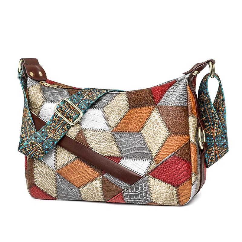 

Сумка для мамы, большая вместительная прошитая пригородная сумка, мягкая кожаная сумка с несколькими карманами, женская сумка на плечо красный