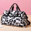 New Large-capacity Sports Shoulder Bag, Student Business Travel Bag, Cow Pattern Tie Rod Bag, Independent Shoe Compartment