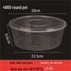 Disposable Round Transparent Food Containers