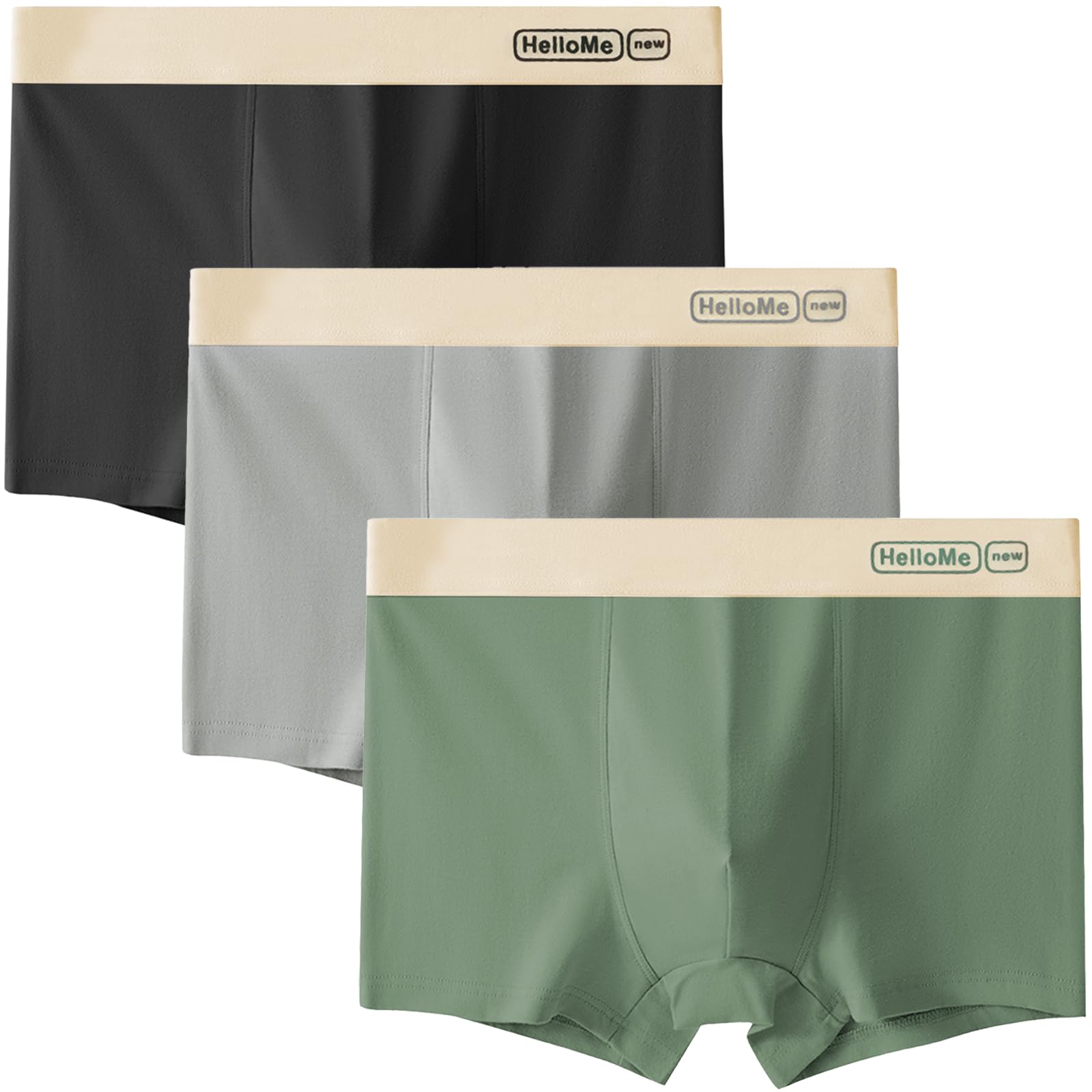 

Kaiyas Боксеры спереди Размеры Подходит Плюс Удобные для Всех Сезонов Мужские Брифы, Застежка, 4 штуки, XS-XL, 35-100 кг, Размеры, Хлопок, Милые, Антибактериальные,