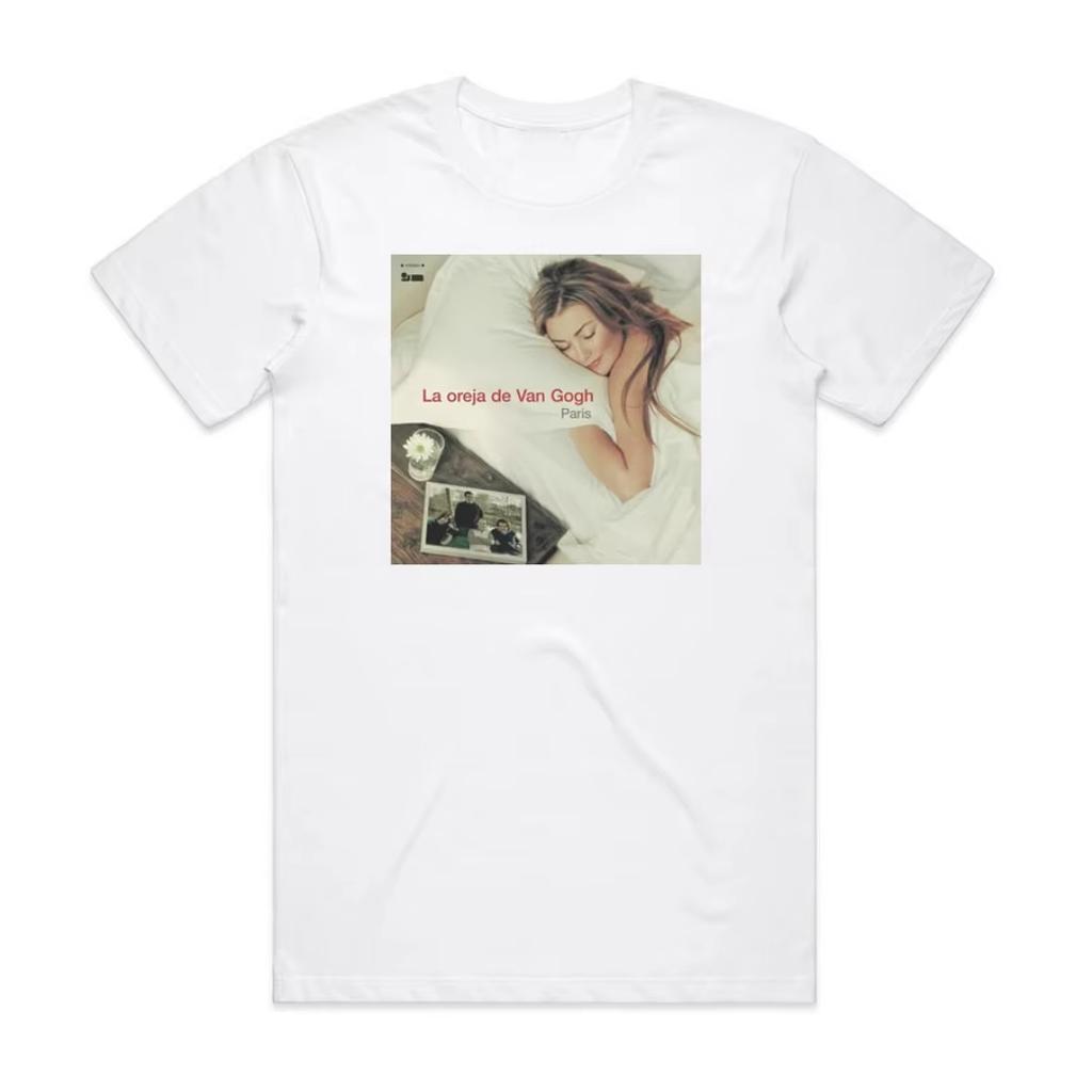 Van Gogh Paris Album Cover T-Shirt schwarzes Baumwoll-T-Shirt locker lässiges T-Shirt für Paare Streetstyle Oberteil Streetwear Grafik-T-Shirts