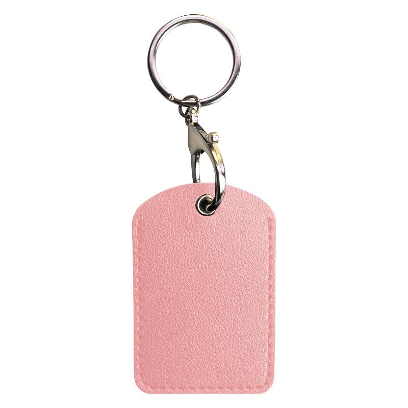 Customized leather water drop small card cover, keychain protective cover, elevator card cover ins community access card cover, customized oem.