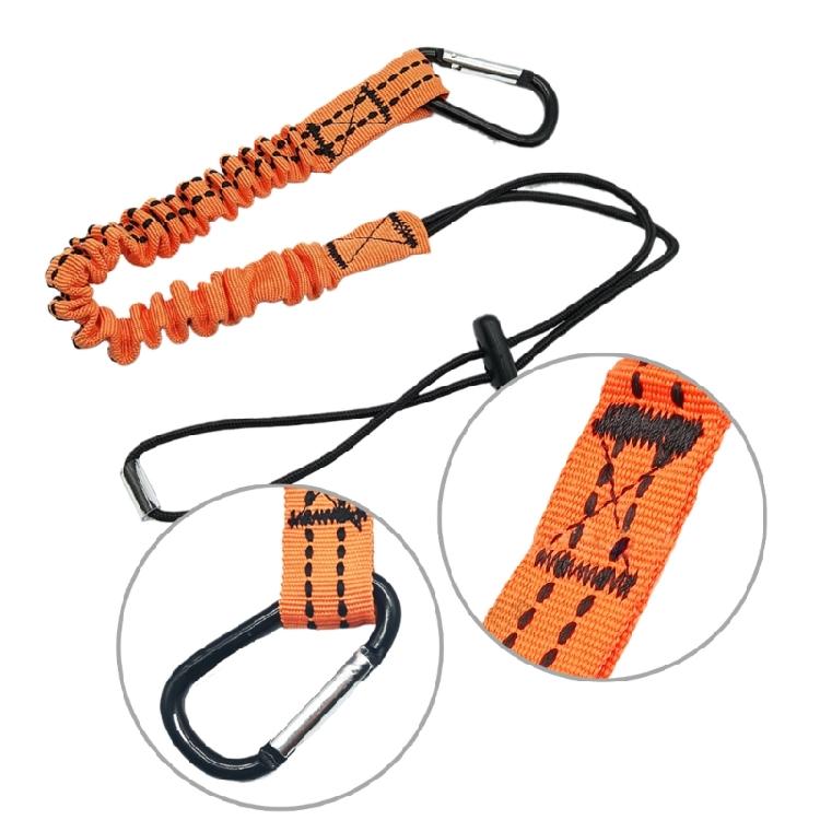 Werkzeug-Lanyard mit Schraubverschluss-Karabiner Anti-Fall-Werkzeug-Sicherungsleine Ausziehbares Bungee-Seil Einfach zu bedienen