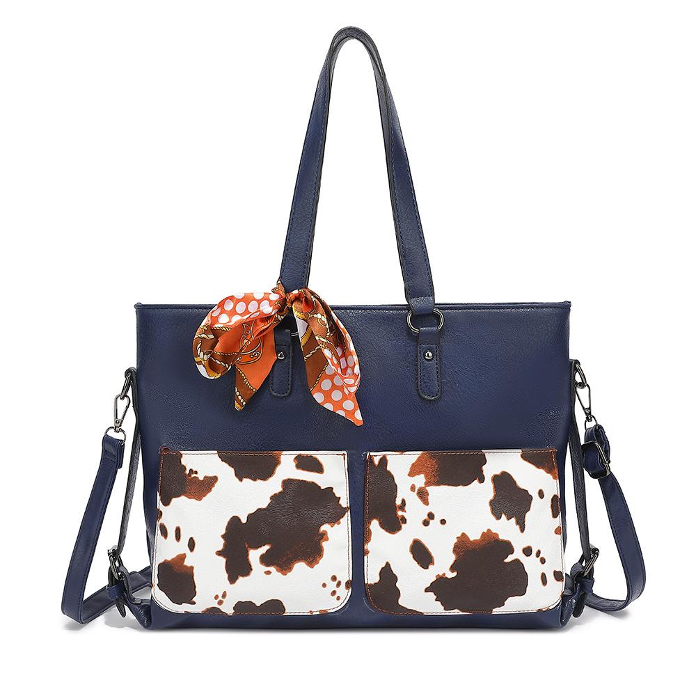 

Convertible Tote Bag - Extra Large Capacity Soft Messy Shoulder Crossbody Bag (Stylish and Spacious Ladies Tote Bag) синій