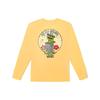 Vans X Sesame Street Cartoon Pattern Printed Crew Neck Long Sleeve T-Shirt Unisex Tops Yellow VN000BPWNB2