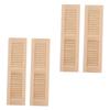 1/12 Dollhouse Miniature Blinds Realistic Wood Shutters For Small Window Easy Installation Scene Display Accessories