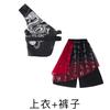 Hip-Hop Kinder Trendy Kleidung Hip-Hop Hiphop Jungen und Mädchen Chinesischer Stil Weste Set Schlagzeug Set Performance Kleidung Gebratene Straße