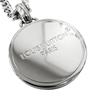 Excellent LOUIS VUITTON Necklace Pendant Damier Staple Silver Mens M02446 Used