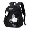 Women's Solid Color Backpack Large Capacity Student Schoolbag