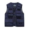 [songlibin] Fishing Vest 2XL Vest with Storage Pocket Outdoor Navy