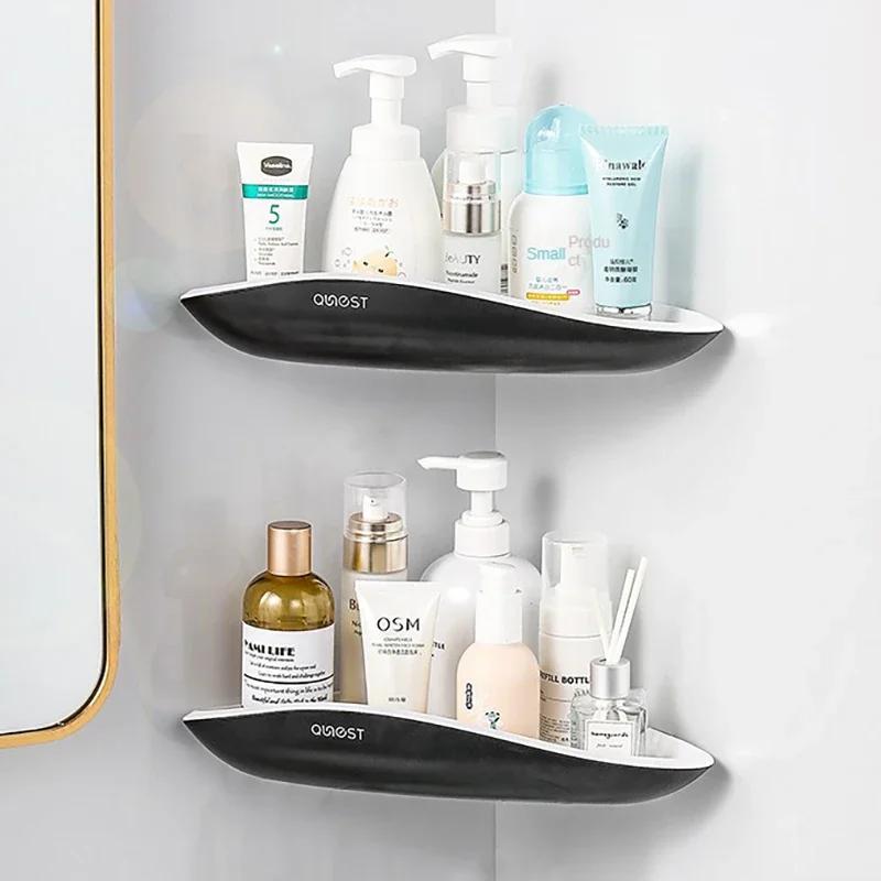 Shower Organizer Corner Shelf, Bathroom Shelves on Wall, Plastic Bathroom Organizer and Storage, Bathroom Rack Storage Shelf