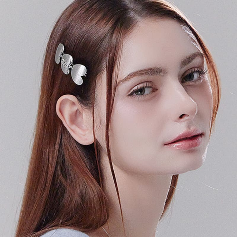 

Charmy sweet love hair pin Silver