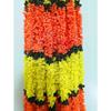 Artificial Flower Garland Toran For Door Entrance Home Decoration Hanging 4Pieces (Orange Yellow, 5 Feet)