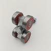 1pc Heavy-Duty Sliding Barn Door Roller - 4-Wheel Metal Crane Matte Surface Double-Wheel Track Holder for Smooth Sliding