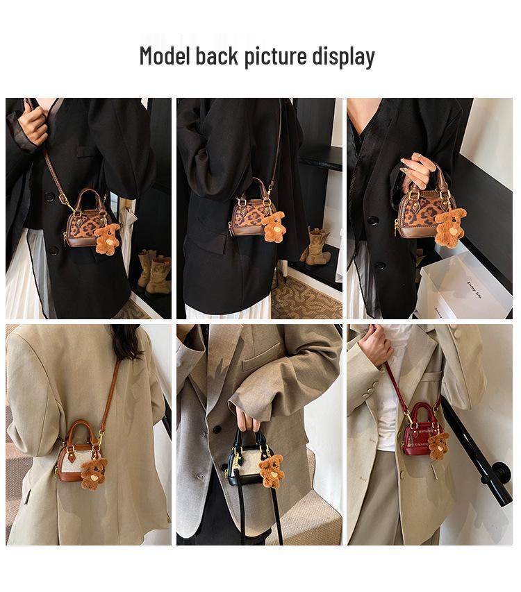 Children's Korean Color Block Mini Crossbody Bag with Earphone and Coin Pouch 2025 Winter Collection