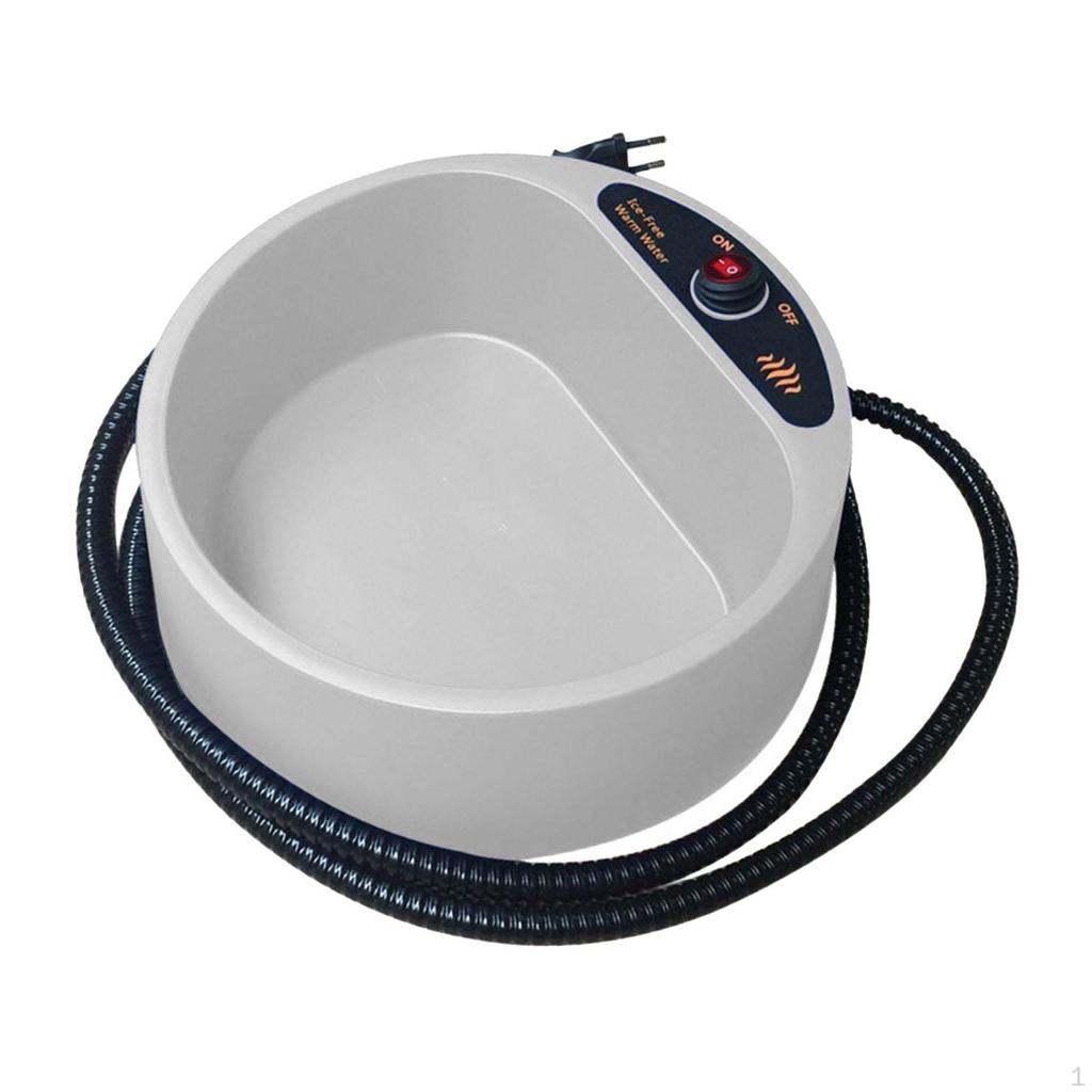 Heated Water Bowl Dog Provides Drinkable in Winter Pet Drinker for Dogs Cats