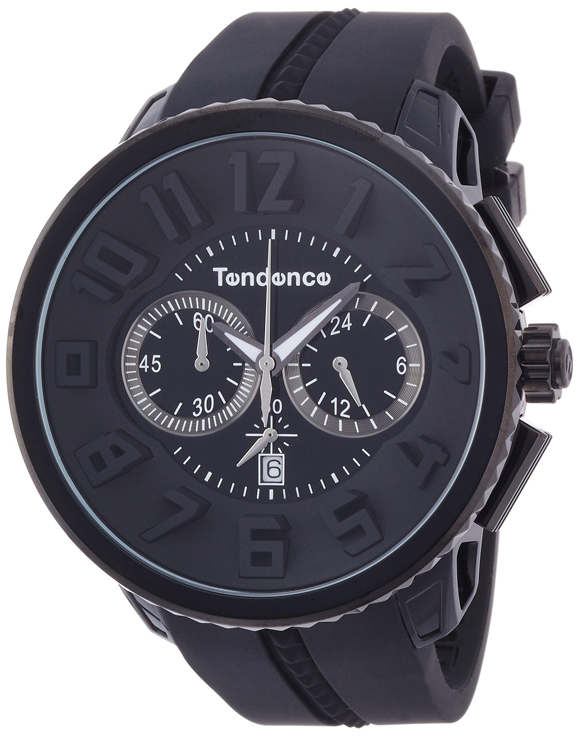 

Годинник Gulliver Round Chronograph Gulliver Round Chronograph Чорний циферблат Нержавіюча сталь Мінеральне скло Кварцовий годинник 51 мм TG460010 [Tendence] Чоловічий чорний