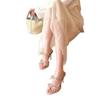 Fashion Hot Selling Women Sandals 2025 Summer New Female Slippers Thin Heel Open Toe Fashion Butterfly-knot High Heel Party Slides Shoe
