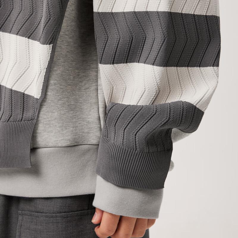 JNBY Men's 2024 Spring Casual Long-Sleeve Knit Sweater