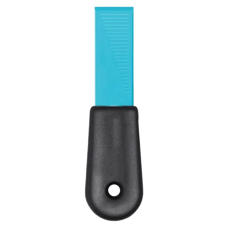 

Скребок для чистки 2-в-1 с самозатачивающимся лезвием и крючком, креативная чистящая щетка, скребок для краски для удаления этикеток, наклеек, декалей синий