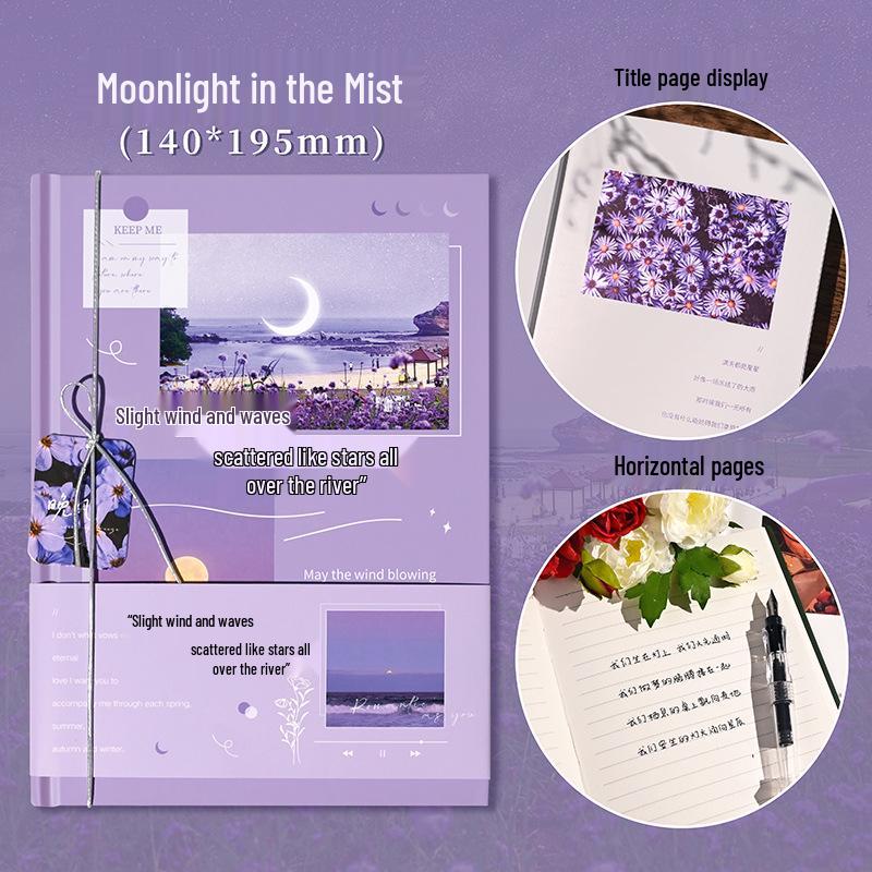 Monet Oil Painting Retro Girl's Hardcover Journal & Planner