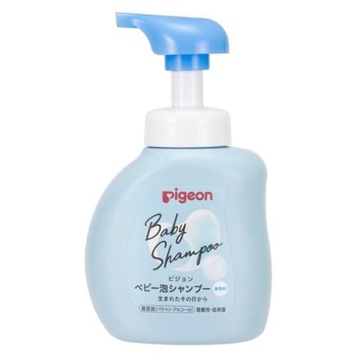 Additive-free Baby Foam Shampoo, Fragrance-free, 350ml Bottle + 300ml Refill, Skin Care for Newborns from Birth