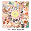 Bohemian Graffiti Creative Waterproof Stickers - 100 Sheets for Skateboards, Water Bottles, Luggage