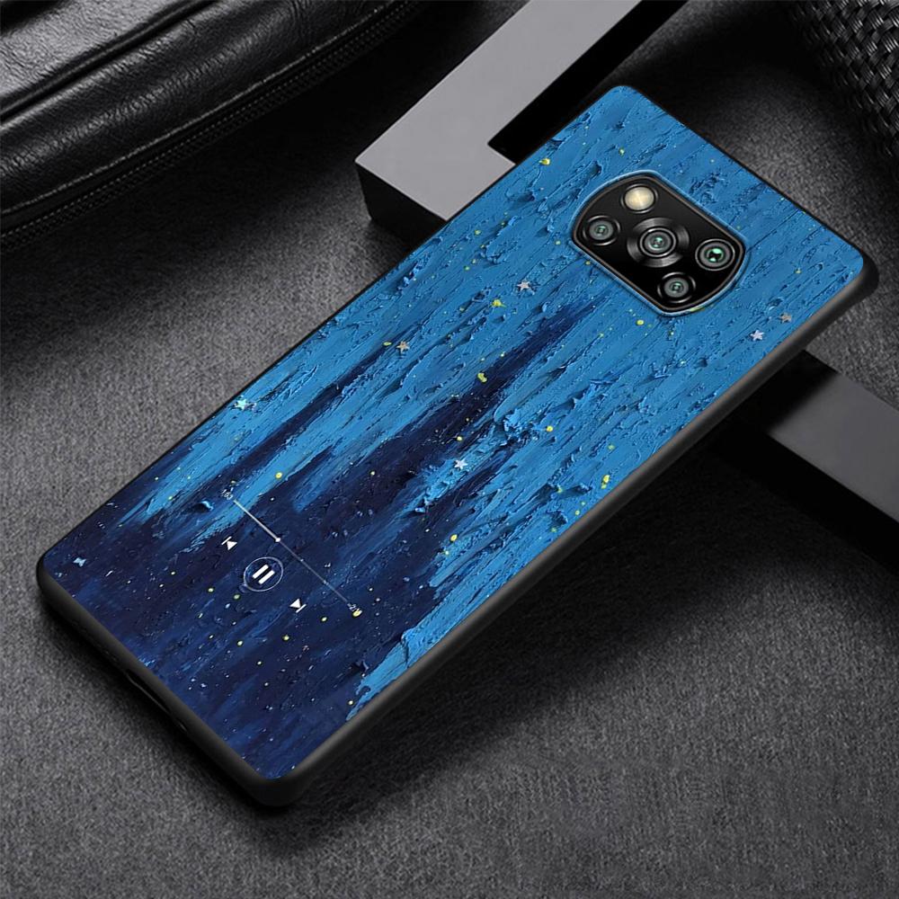 Art Retro Oil Painting Flowers Phone Case for Xiaomi Poco X3 NFC M3 X4 Pocophone F1 M4 Pro F3 GT Soft Silicone Black Cover Shell