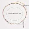 Women Fashion Colorful Beaded Heart Clavicle Necklace