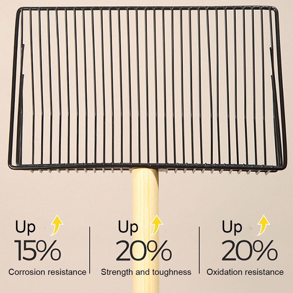 Stahl Hühnerstall Reinigungswerkzeug Holzgriff Mist Hühnerzubehör Schaufel Stall I4W1