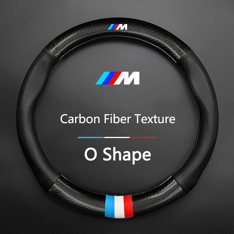 Car Anti-slip Leather Steering Wheel Cover For BMW M Power X3 X4 X5 X7 E36 E39 E46 E60 E65 E90 F10 F20 F25 F30 G20 G30 Accessory FI6