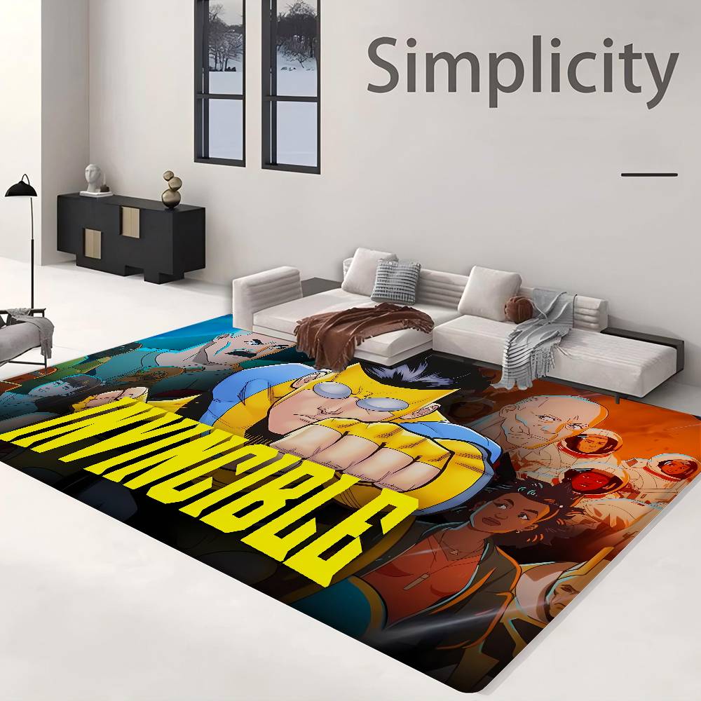 Superhero Invincible Anime Movie Door Mat Kids Room Bedroom Decoration Balcony Anti-Slip Doormat Living Room Doormat Area Rug