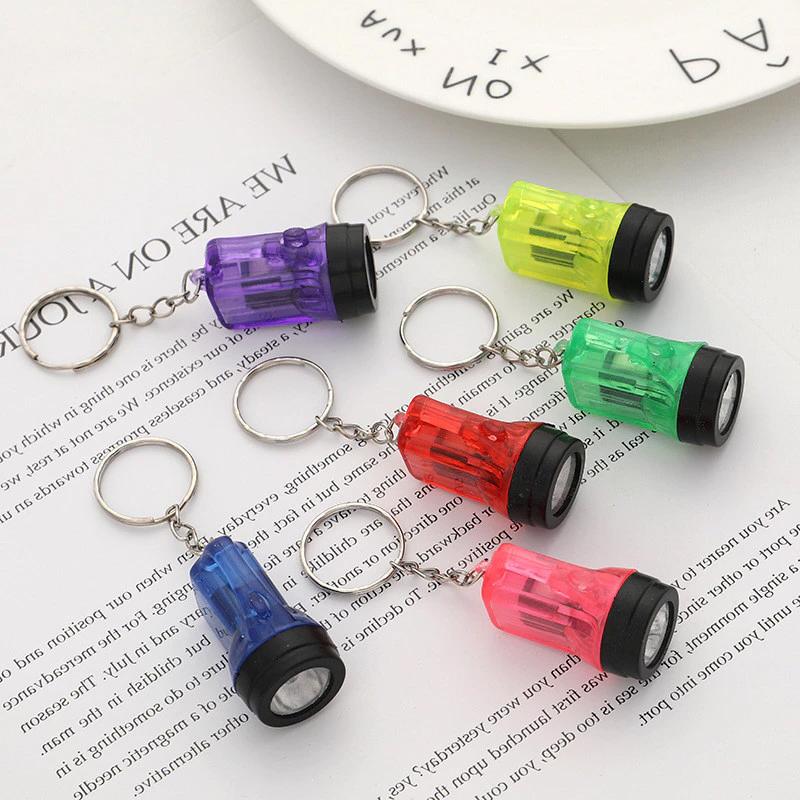 Mini Flashlight Multi-Functional Portable Small Mining Lamp Keychain Pendant