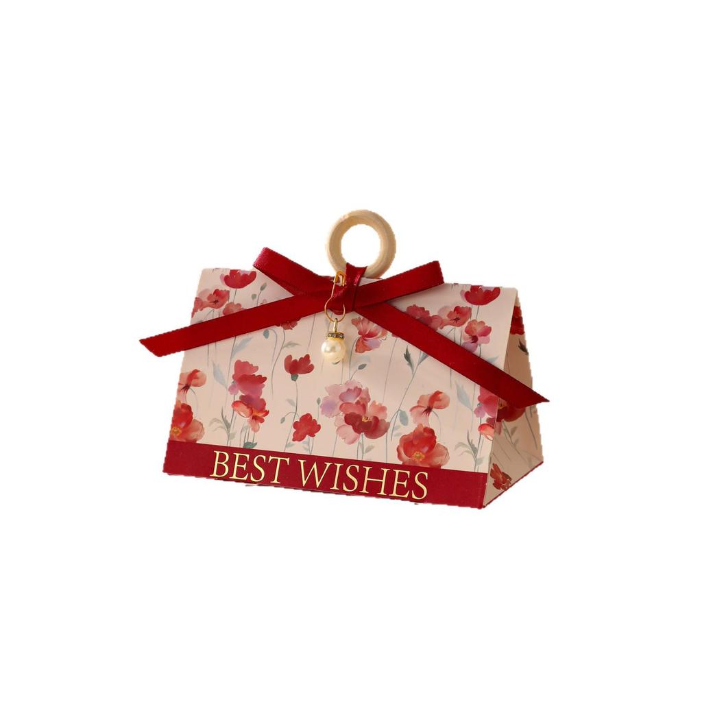 Elegant Wedding Candy Gift Box - High-End, Creative, Small Handheld Engagement Favor, Thank You Box for Sweets