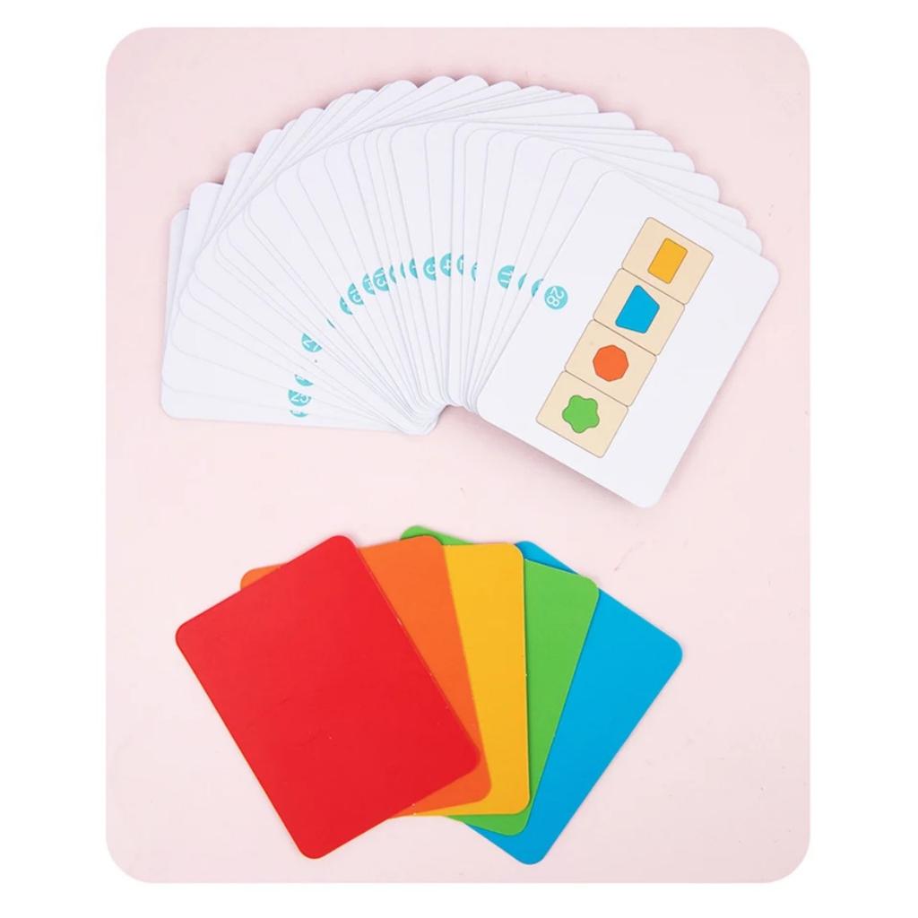 Children Color Shape Sorting Montessori Toys Geometry Sensory Shape Color Matching Puzzle Game Kids Early Education Learning Toy