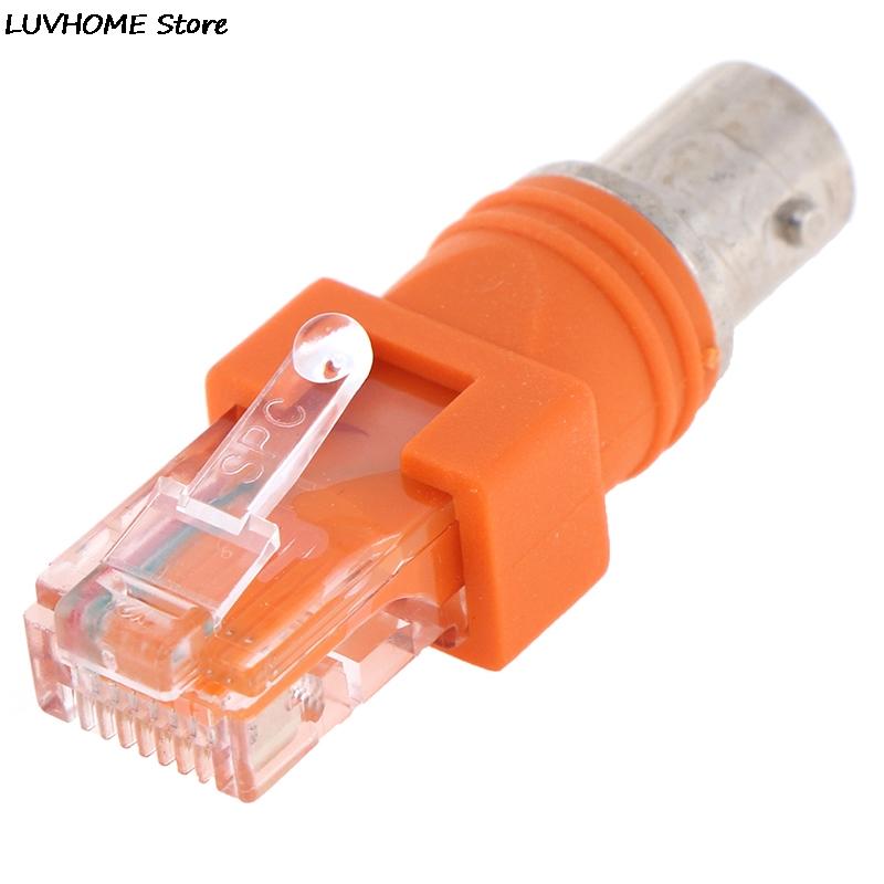 RF Female To RJ45 Male Coaxial Barrel Coupler Adapter Coax Adapter, RJ45 To RF Connector BNC F-Type Connector