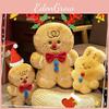 Christmas Man Gingerbread Plush Rabbit Toy Stuffed Animal Doll Xmas Decor Home
