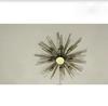 8 Light Circle Shade Brass Pendant Mid Century Brass Sputnik chandelier light Fixture
