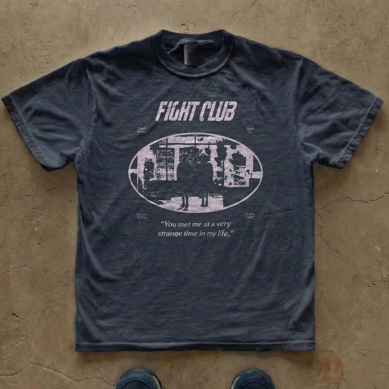 Fight Club Movie T-shirt Men s T-shirt Summer New Casual Unisex Harajuku Style T-shirt 2XL