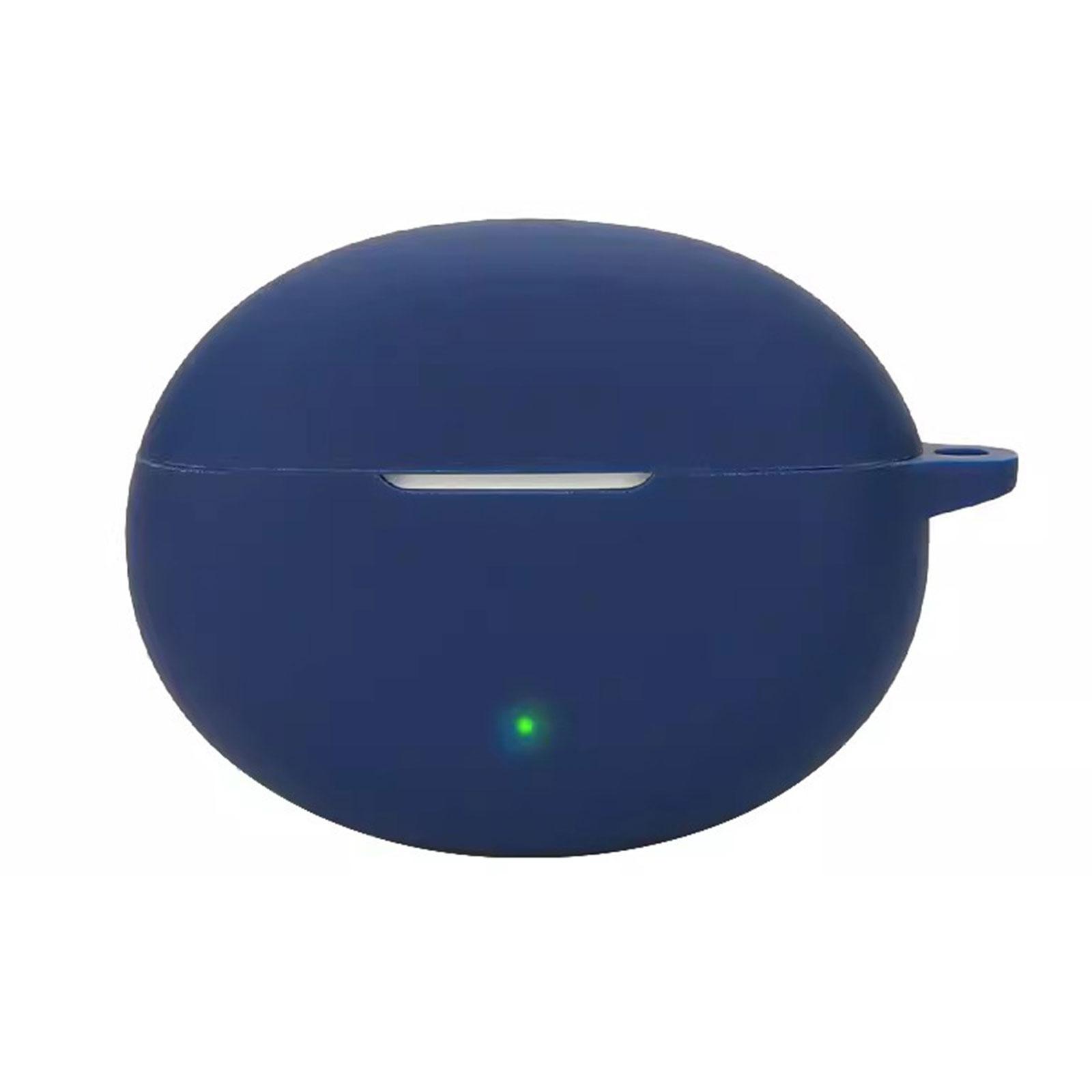 

Мягкий силиконовый защитный чехол-накладка для беспроводных наушников OPPO Enco Air4 Pro, ударопрочная портативная накладка темно-синий