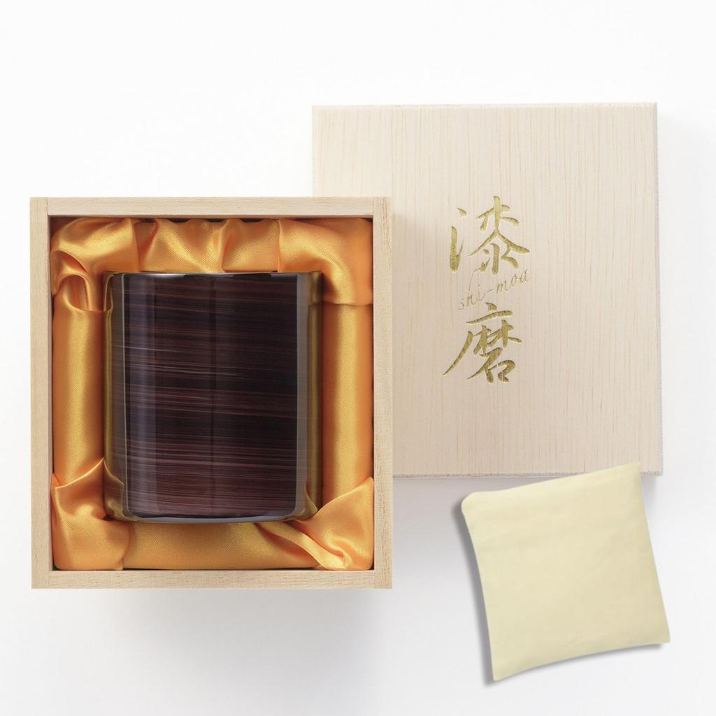 Tsubame Yamanaka Lacquer Rock Tumbler Shikage Urushi x 250cc SimpleBag Made in Vietnam Urushi Made in Japan J-kitchens-SimpleBag 7.3cm 8.3cm / /