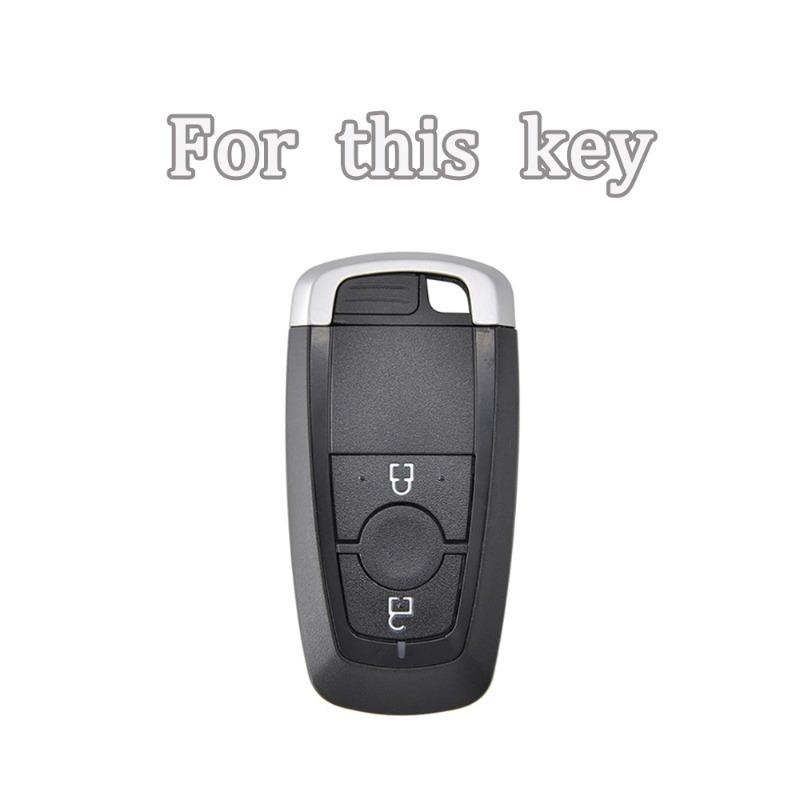 Tpu Car Key Case Cover Shell Fob For Ford Edge Fusion Mustang Explorer F150 F250 F350 Ecosport Protector Car Key Holder Keychain