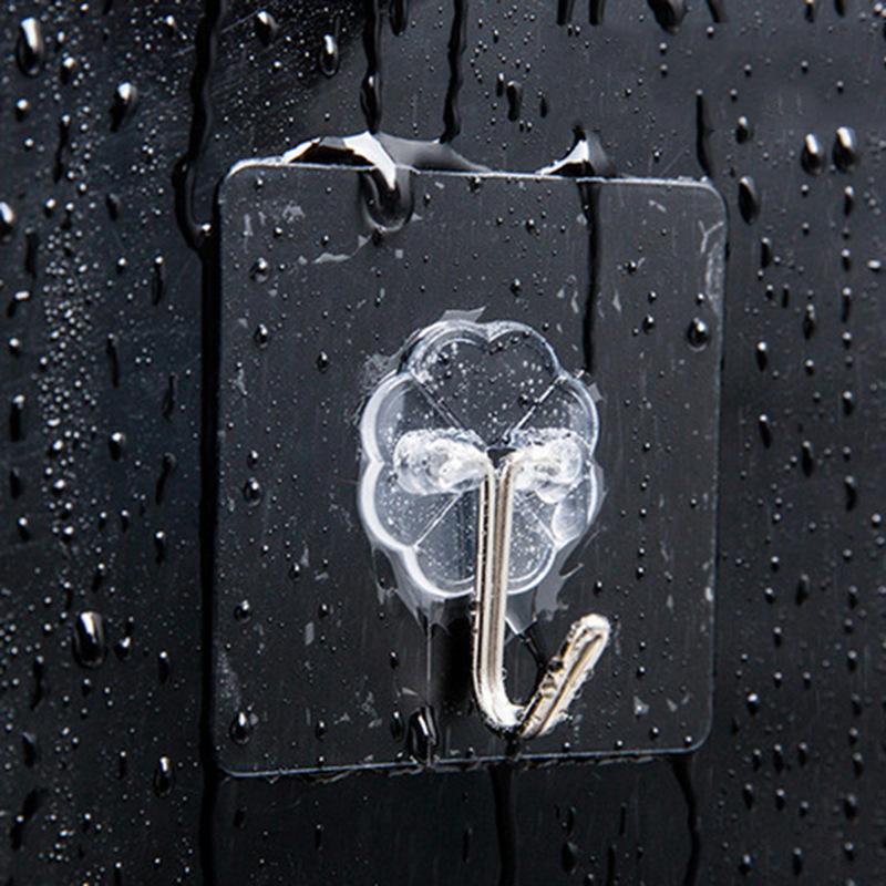 5PCS Non-punching and Non-marking Electrical Plug Hook Wholesale Transparent Paste Power Cord Socket Storage and Finishing Hanger