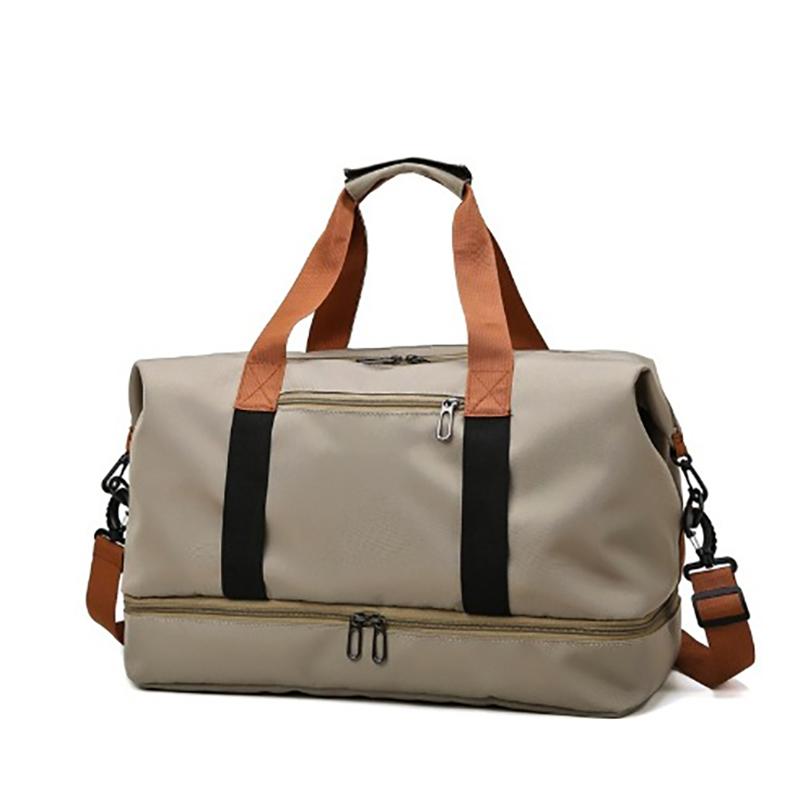 Large Capacity Travel Duffle Bag, Unisex Wet Dry Separation Gym Sports Bag, Outdoor Carry On Weekend Handbag