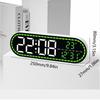 Temperature Display Electronic Wall Clock Date Display 12/24H Display Digital LED Clock Brightness Adjustment Calendar Display